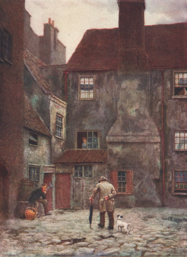'Queen's Head Inn, Southwark, 1884' by Philip Norman. Vanished London 1905